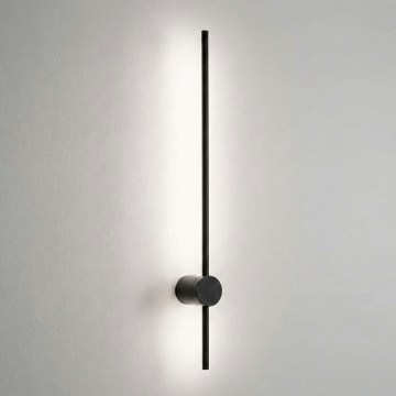 Ideal Lux - Aplique LED ESSENCE LED/12W/230V 4000K 70 cm CRI 90 negro