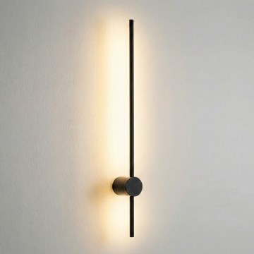 Ideal Lux - Aplique LED ESSENCE LED/12W/230V 70 cm 3000K CRI 90 negro