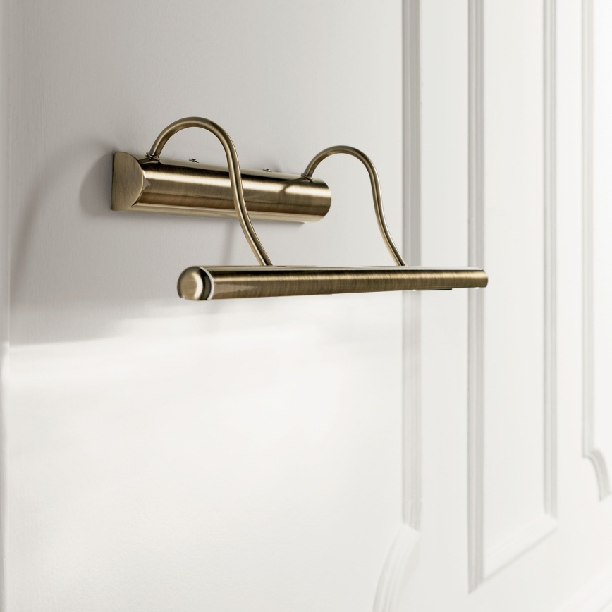 Ideal Lux - Aplique LED para cuadros MIRROR 4xG9/3W/230V bronce
