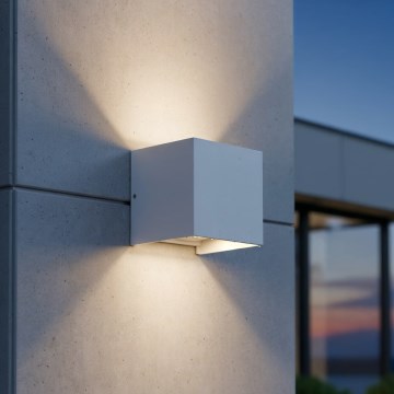 Ideal Lux - Aplique LED para exterior ATOM LED/12W/230V CRI 90 IP54 blanco