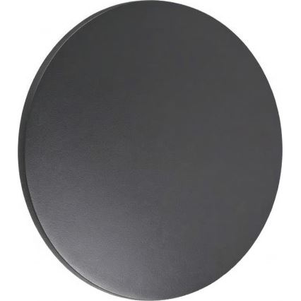Ideal Lux - Aplique de pared LED para exterior PUNTO LED/9W/230V CRI 90 Ø 18 cm IP54 antracita