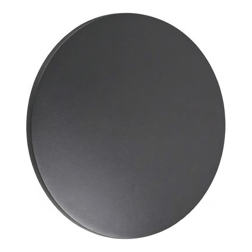 Ideal Lux - Aplique de pared LED para exterior PUNTO LED/9W/230V CRI 90 Ø 18 cm IP54 antracita