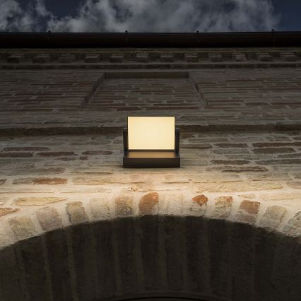 Ideal Lux - Aplique LED para exterior SWIPE LED/21W/230V CRI 90 IP54 marrón