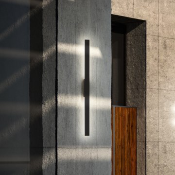 Ideal Lux - Aplique mural exterior LED LINEA/20W/230V CRI 90 104 cm IP54 negro