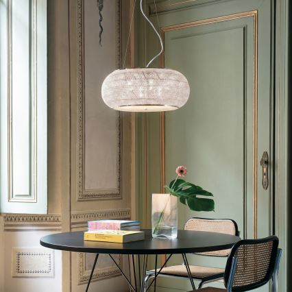 Ideal Lux - Araña de cristal PASHA 6xE14/40W/230V diá. 40 cm dorado