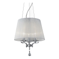 Ideal Lux - Araña de cristal PEGASO 3xE14/28W/230V diá. 40 cm cromo brillante