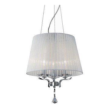 Ideal Lux - Araña de cristal PEGASO 3xE14/28W/230V diá. 40 cm cromo brillante