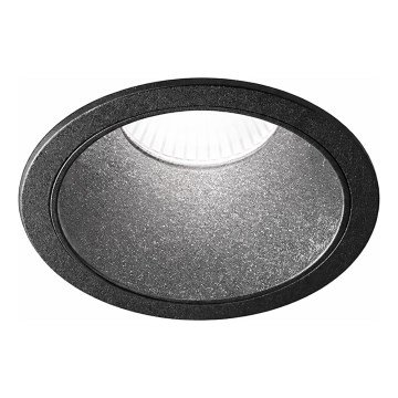 Ideal Lux - Downlight empotrable LED GAME TRIM/11W/230V 4000K CRI 90 Ø 8,5 cm IP40 negro