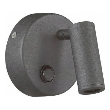 Ideal Lux - Foco de pared LED PAGE LED/3W/230V CRI 90 negro