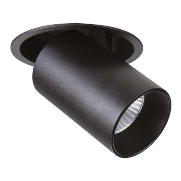 Ideal Lux - Foco empotrable LED NOVA LED/12W/230V 3000K CRI 90 Ø 10 cm negro