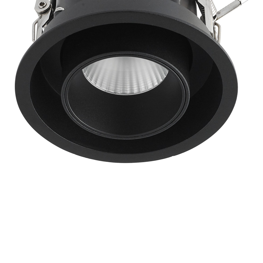 Ideal Lux - Luminaria empotrable LED NOVA, 20 W, 230 V, 4000 K, CRI 90, Ø 15,4 cm, negra