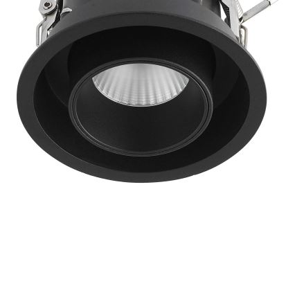 Ideal Lux - Foco empotrable LED NOVA LED/12W/230V 3000K CRI 90 Ø 10 cm negro