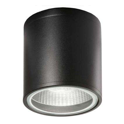 Ideal Lux - Foco exterior GUN 1xGU10/28W/230V Ø 11 cm IP55 negro