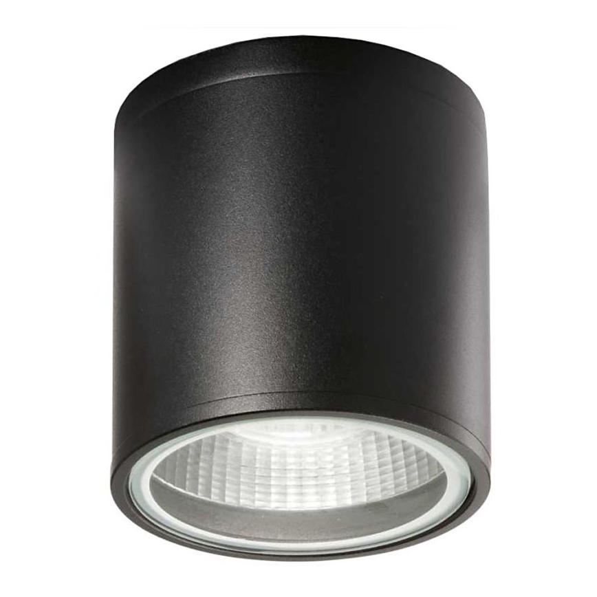 Ideal Lux - Foco exterior GUN 1xGU10/28W/230V Ø 11 cm IP55 negro