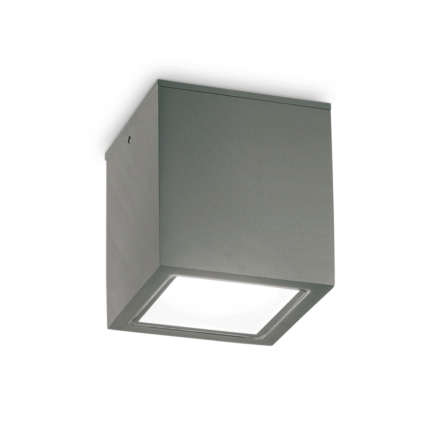 Ideal Lux - Foco exterior TECHO 1xGU10/20W/230V 9x9 cm IP54 antracita