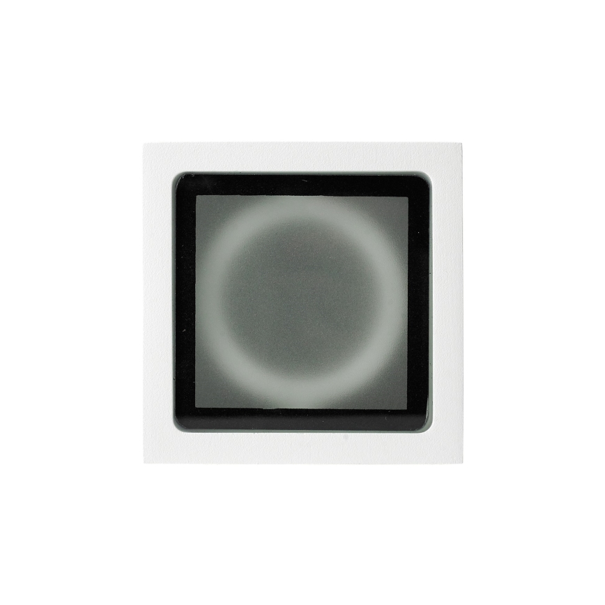 Ideal Lux - Foco exterior TECHO 1xGU10/20W/230V 9x9 cm IP54 blanco