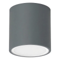 Ideal Lux - Foco exterior TECHO 1xGU10/20W/230V Ø 9 cm IP54 antracita