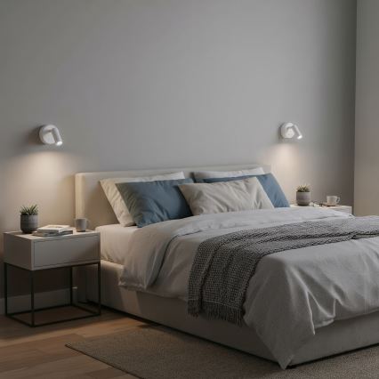 Ideal Lux - Foco LED de pared BEAN LED/3W/230V CRI 90 blanco
