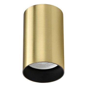 Ideal Lux - Foco LED LOOK 1xGU10/7W/230V CRI 90 diámetro 6 cm latón