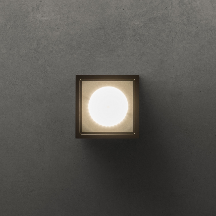 Ideal Lux - Foco spot de exterior TECHO 1xGU10/20W/230V 9x9 cm IP54 negro