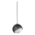 Ideal Lux - Lámpara colgante con cable BLOOM 1xE27/42W/230V Ø 17 cm negra