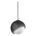Ideal Lux - Lámpara colgante con cable BLOOM 1xE27/42W/230V Ø 22 cm negra