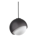 Ideal Lux - Lámpara colgante con cable BLOOM 1xE27/42W/230V Ø 30 cm negra