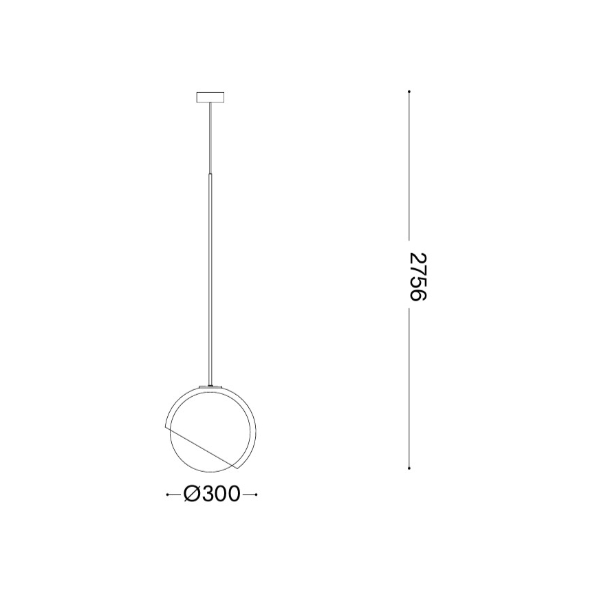 Ideal Lux - Lámpara colgante con cable BLOOM 1xE27/42W/230V Ø 30 cm negra