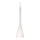 Ideal Lux - Lámpara colgante con cable FLUT 1xE14/40W/230V diámetro 10,5 cm blanca