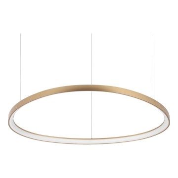 Ideal Lux - Lámpara colgante con cable GEMINI LED/78W/230V 2700K Ø 105 cm CRI 90 latón