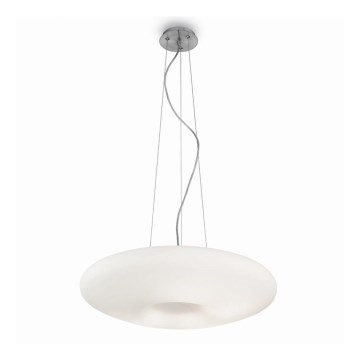 Ideal Lux - Lámpara colgante con cable GLORY 3xE27/60W/230V diámetro 50 cm blanca