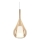 Ideal Lux - Lámpara colgante con cable KALIQUE 1xE27/42W/230V diámetro 18 cm beige ahumado