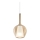 Ideal Lux - Lámpara colgante con cable KALIQUE 1xE27/42W/230V Ø 18 cm beige ahumado