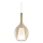 Ideal Lux - Lámpara colgante con cable KALIQUE 1xE27/42W/230V Ø 18 cm beige ahumado