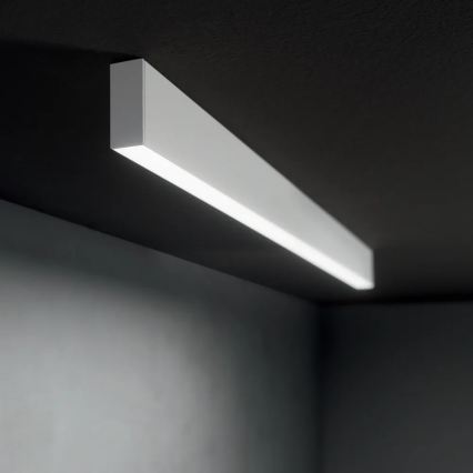 Ideal Lux - Lámpara colgante con cable LINUS LED/32W/230V 3000K IRC 90 120 cm blanca