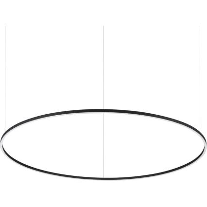 Ideal Lux - Lámpara colgante LED con cable ORACLE SLIM LED/83W/230V 2700K IRC 90 Ø 150 cm negra