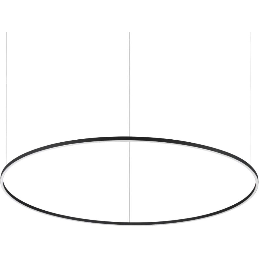 Ideal Lux - Lámpara colgante LED con cable ORACLE SLIM LED/83W/230V 2700K IRC 90 Ø 150 cm negra