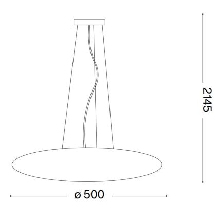 Ideal Lux - Lámpara colgante con cable SMARTIES 3xE27/42W/230V 50 cm blanca