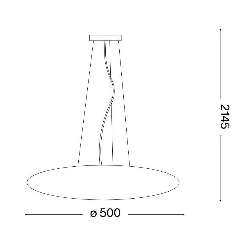 Ideal Lux - Lámpara colgante con cable SMARTIES 3xE27/42W/230V 50 cm blanca