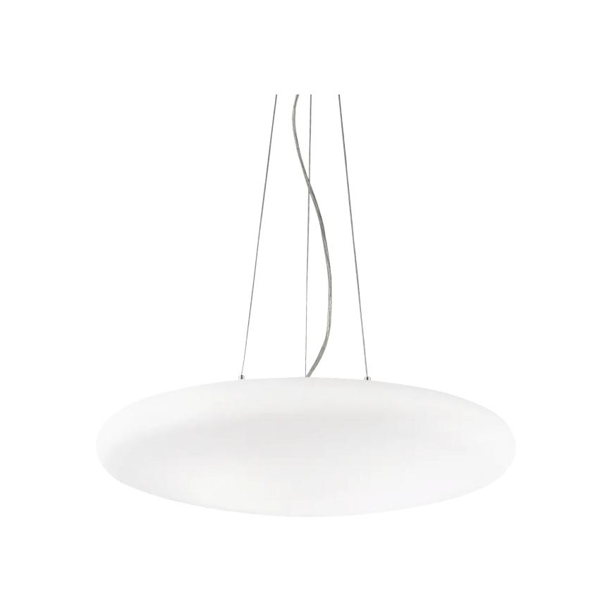 Ideal Lux - Lámpara colgante con cable SMARTIES 3xE27/42W/230V Ø 42,5 cm blanca