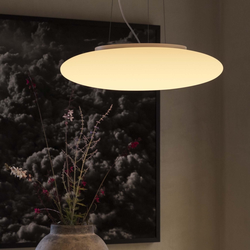 Ideal Lux - Lámpara colgante con cable SMARTIES 3xE27/42W/230V Ø 42,5 cm blanca