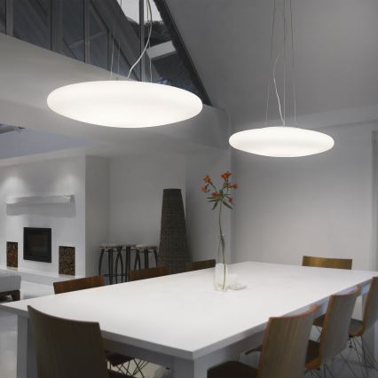 Ideal Lux - Lámpara colgante con cable SMARTIES 3xE27/42W/230V Ø 42,5 cm blanca