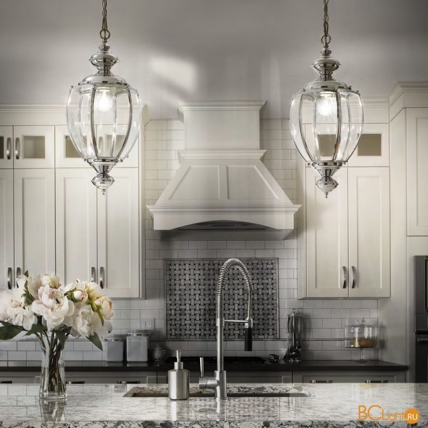 Ideal Lux - Lámpara colgante con cadena 1 x casquillo E27/60W/230V, diámetro 25 cm, cromado brillante