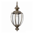 Ideal Lux - Lámpara colgante con cadena, 1xE27/60W/230V, Ø 25 cm, acabado bronce
