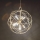 Ideal Lux - Lámpara colgante con cadena KONSE 7xE27/60W/230V Ø 80 cm dorada