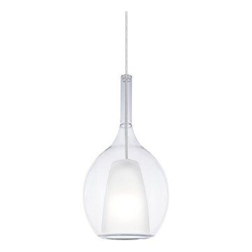 Ideal Lux - Lámpara colgante de cable KALIQUE 1xE27/42W/230V Ø 18 cm transparente