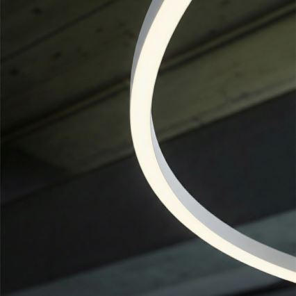 Ideal Lux - Lámpara colgante LED con cable ORACLE SLIM LED/83W/230V 4000K IRC 90 Ø 150 cm blanco