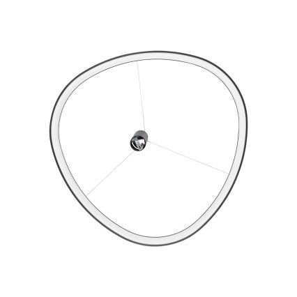Ideal Lux - Lámpara colgante GEMINI LED sobre cable LED/47W/230V 2700K Ø 61 cm CRI 90 negra