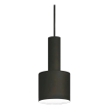 Ideal Lux - Lámpara colgante HOLLY 1xE27/60W/230V diá. 12 cm negro