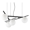 Ideal Lux - Lámpara colgante LED ATLAS 4xG9/3W/230V negra